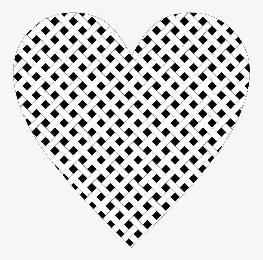 Heart Lattice Weave - Transparent Background Dots Png, Png Download