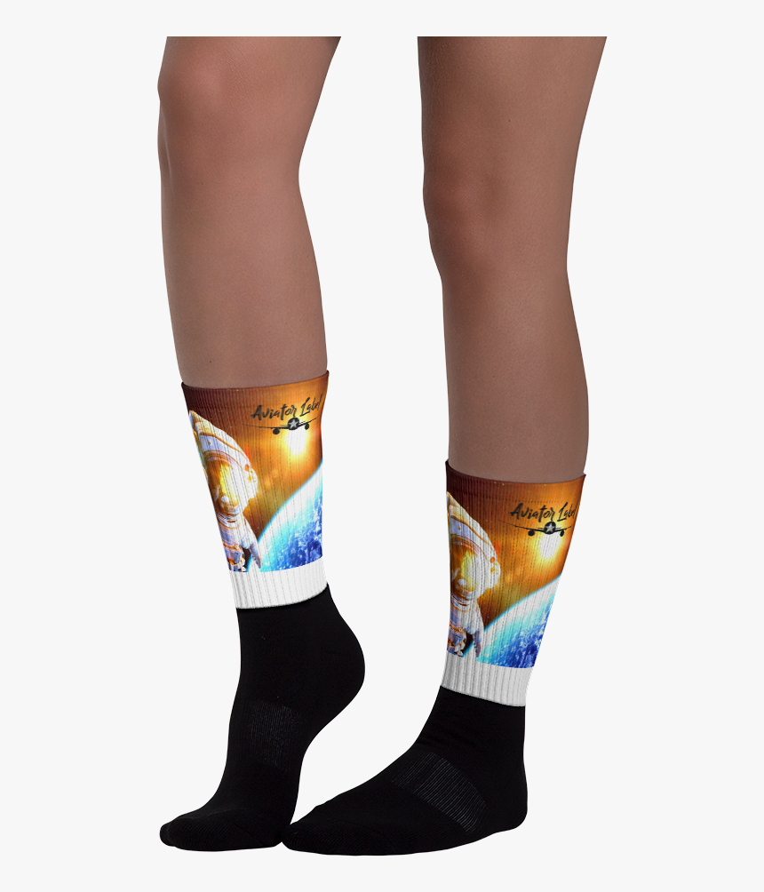 Man On The Moon Socks - Hockey Sock, HD Png Download