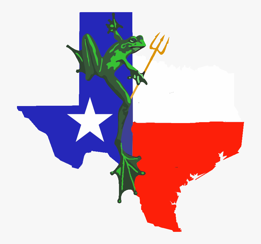 Texas State And Flag, HD Png Download