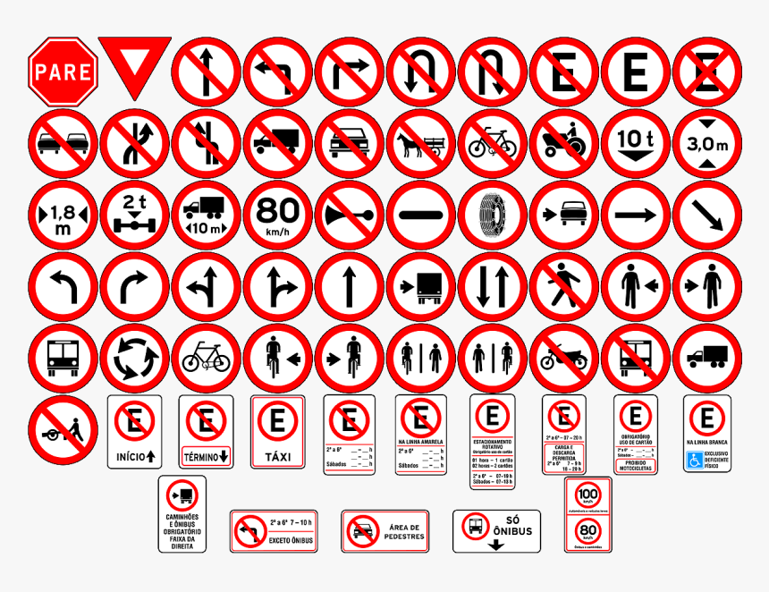 Placas Regulamentacao Aimore - Traffic Sign, HD Png Download
