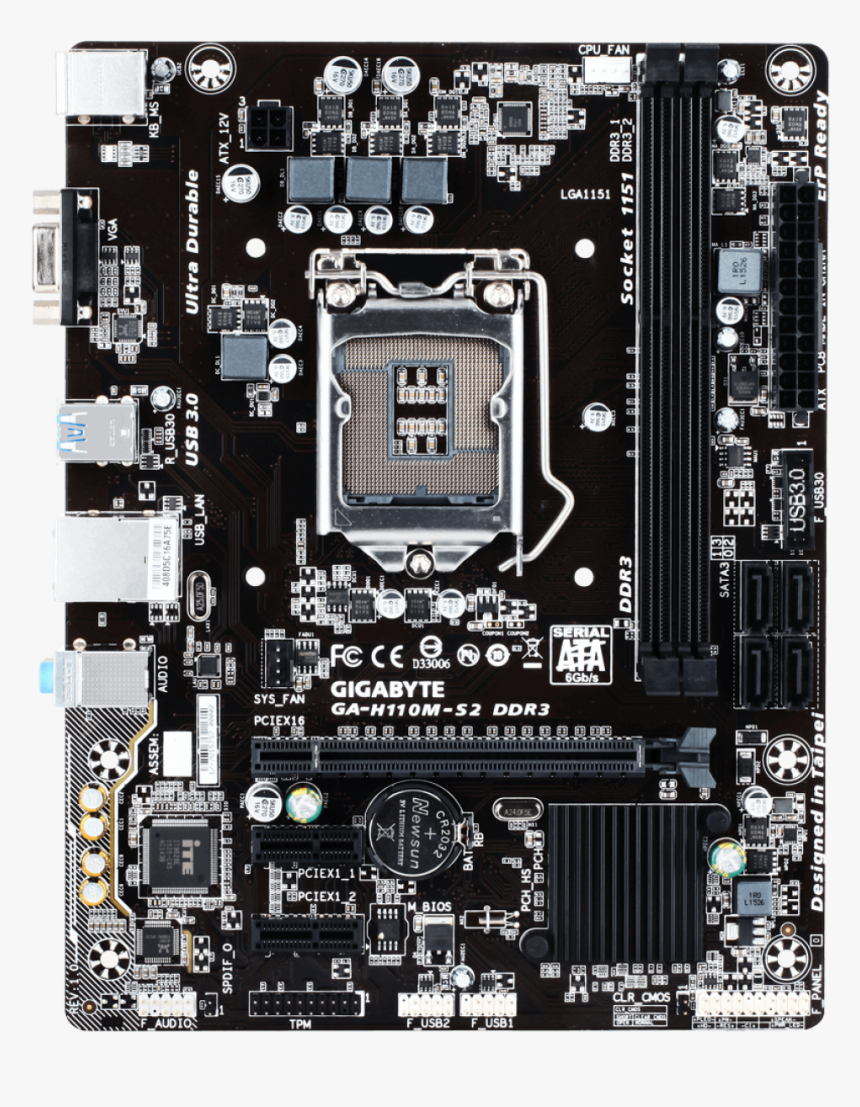 Gigabyte Ga H110m H, HD Png Download