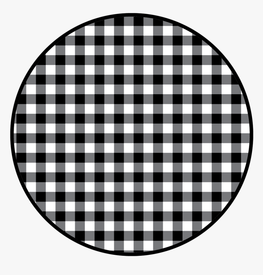 Apollo Design Sr 6121 Pic A Nic Weave B&w Superresolution - Red Gingham Circle, HD Png Download