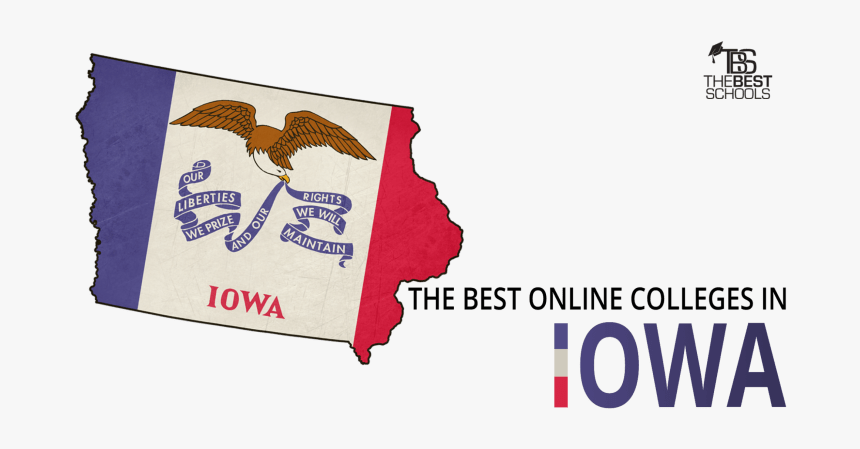 Hero Image For The Best Online Colleges In Iowa - Iowa State Flag, HD Png Download