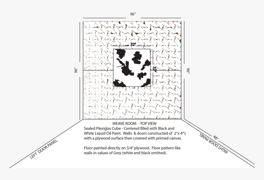 122817 Weave Room Top View For Export - Creative Arts, HD Png Download