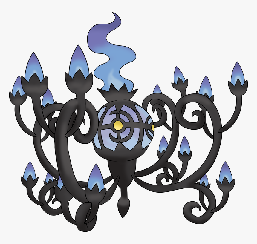 Mega Evolution Pokemon Chandelure, HD Png Download