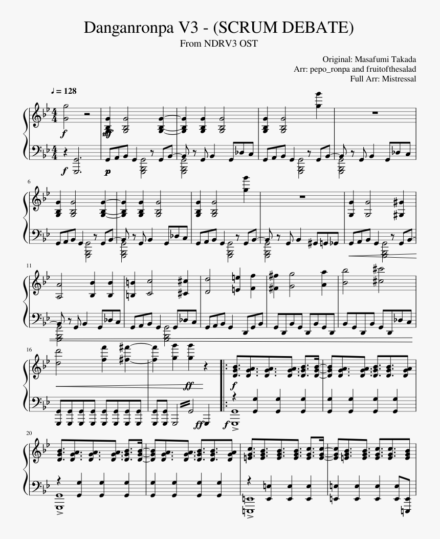 Dusk Till Dawn Notes Piano, HD Png Download