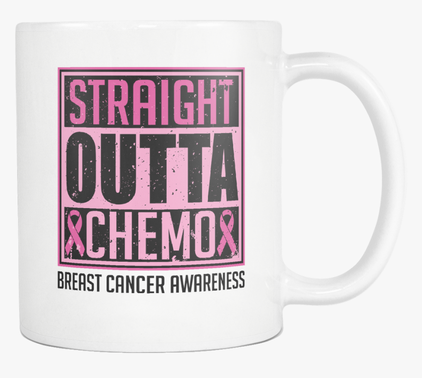 Straight Outta Chemo Breast Cancer Awareness Pink Ribbon - Beer Stein, HD Png Download