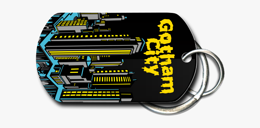 Gotham City Key Chain Front, HD Png Download