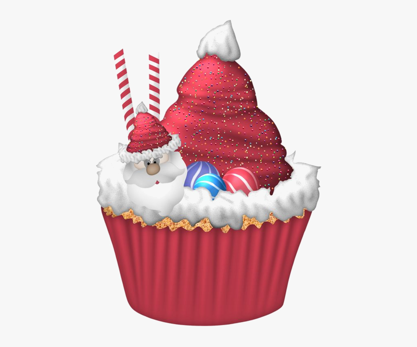 Cupcake Christmas Cake Birthday Cake Christmas Pudding, HD Png Download