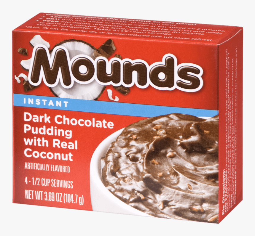 Mounds Dark Chocolate Pudding With Real Coconut, HD Png Download