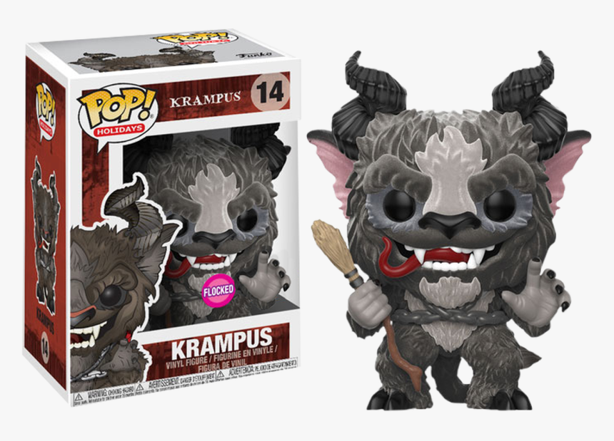 Krampus Flocked Us Exclusive Pop Vinyl Figure, HD Png Download