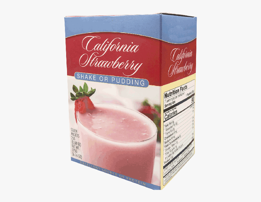 California Strawberry Protein Shake Or Pudding, HD Png Download