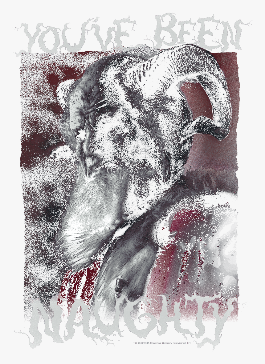 Grimm Merry Krampus Men S Ringer T-shirt, HD Png Download