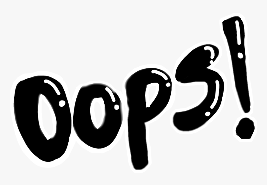 #oops #sticker #onomatopeya, HD Png Download