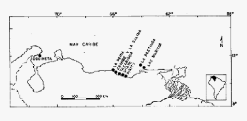 Ubicación De Las Lagunas Costeras De Venezuela, HD Png Download