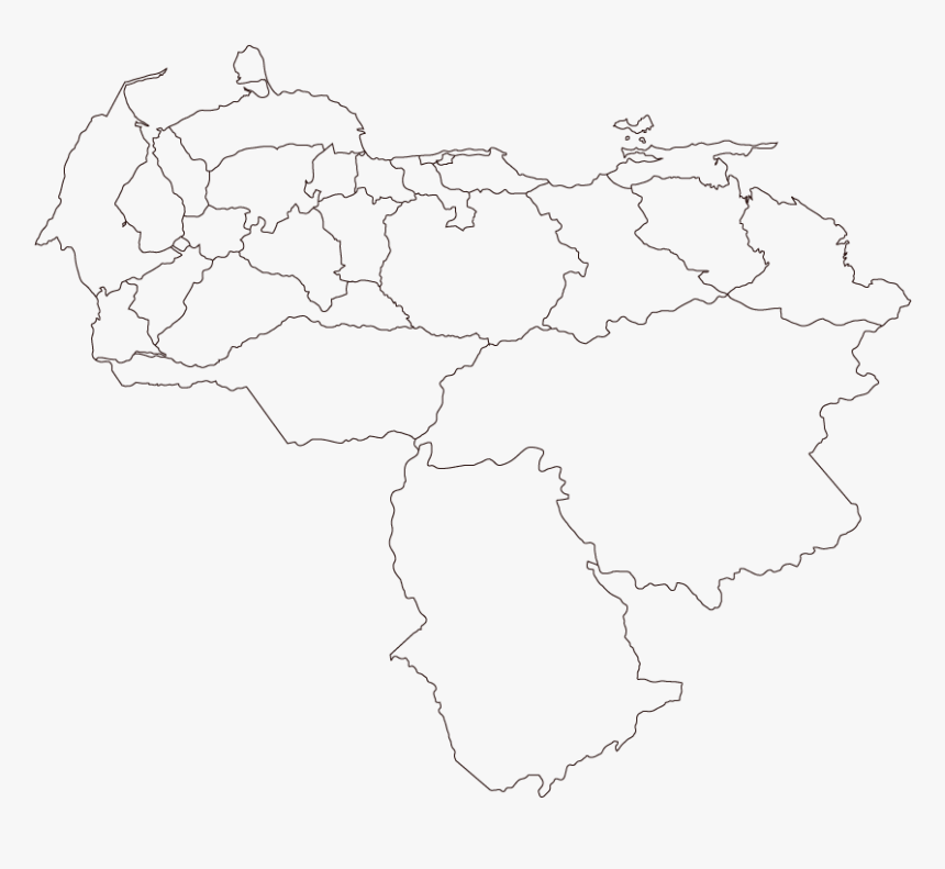 Mapa De Venezuela Png, Transparent Png