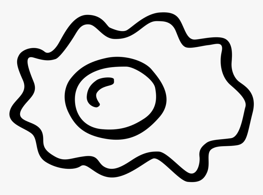 Egg Hand Drawn Outlined Food, HD Png Download