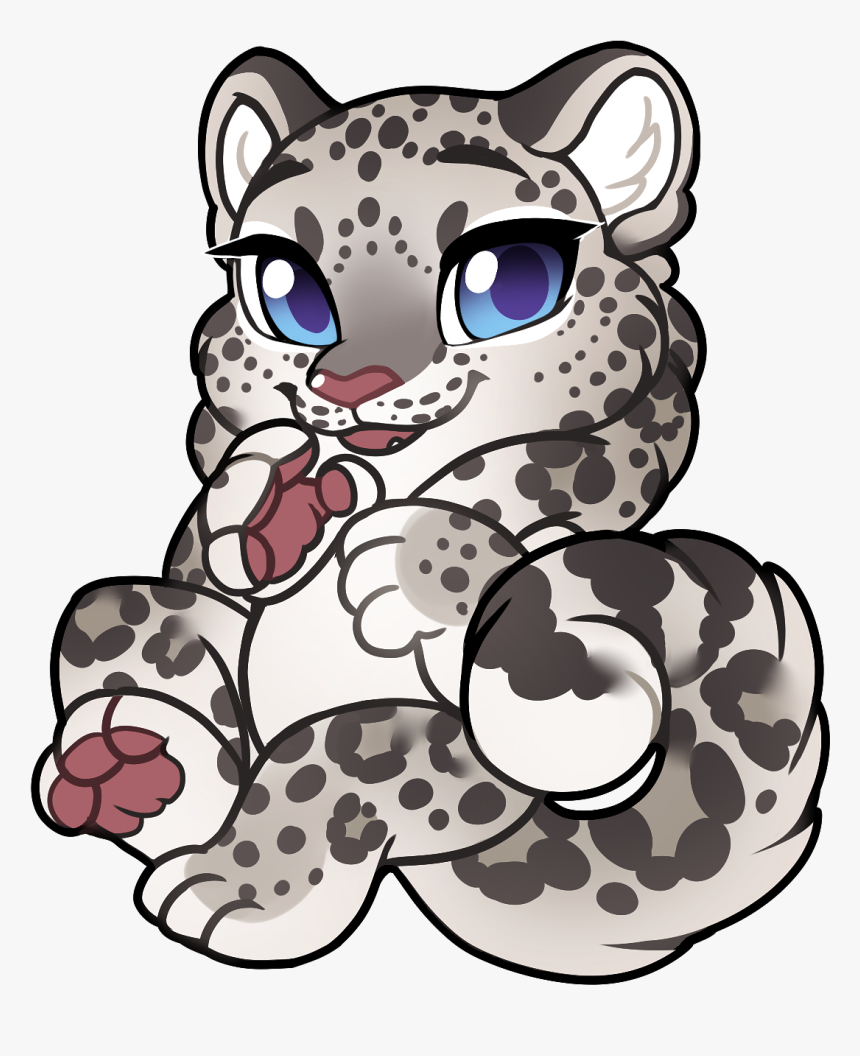 Clipart Snow Snow Leopard, HD Png Download
