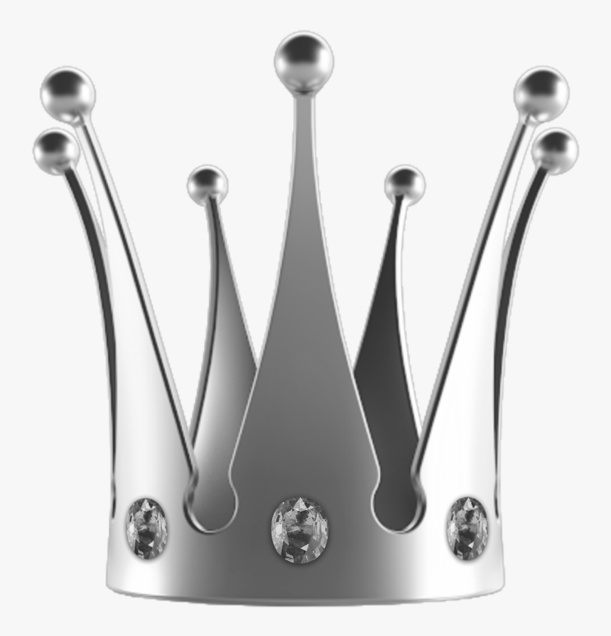 #crown #corona #silver #plateado #plateada #diamonds, HD Png Download