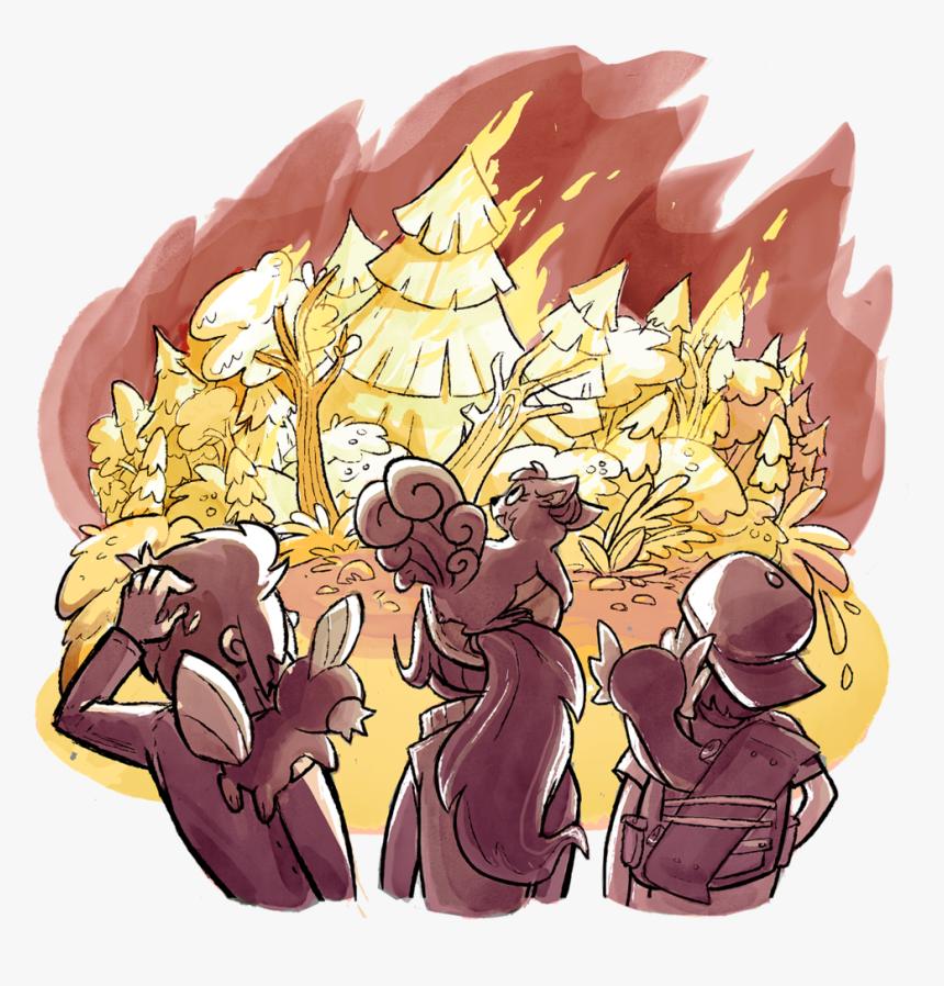 Xander, Candace, And Skip, With Their Pokemon On Their, HD Png Download