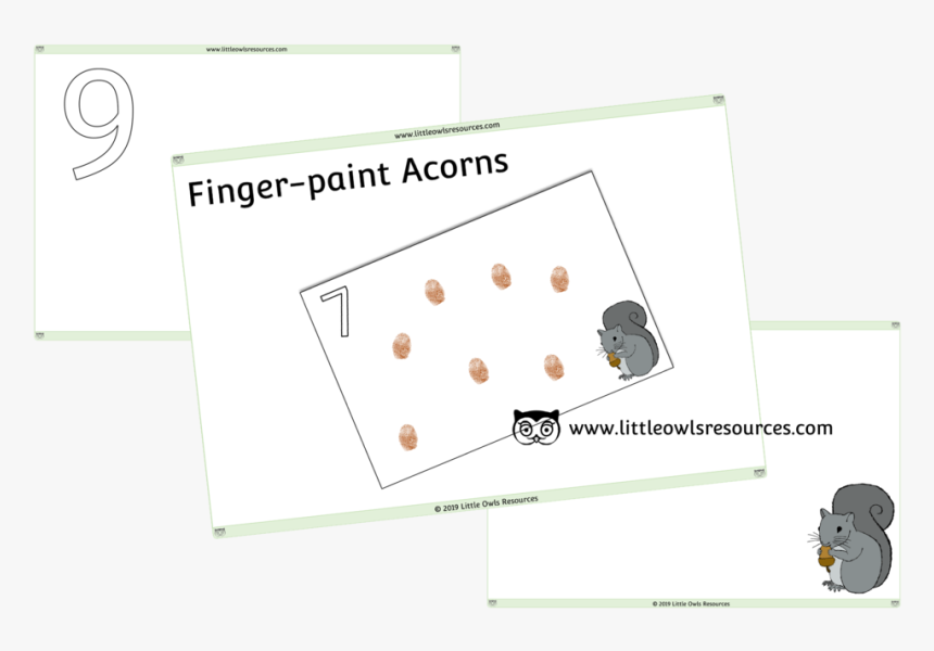 Fingerprint / Finger Paint Acorns, HD Png Download