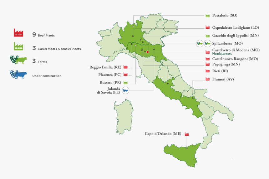 Supply Chain Evolution Of Inalca In Italy, HD Png Download