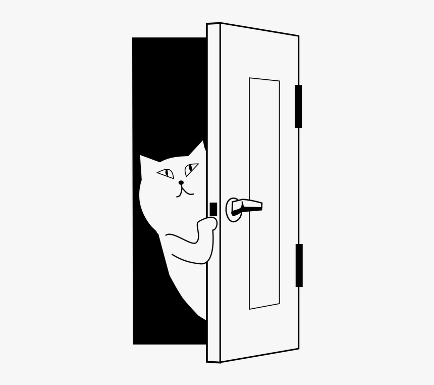 Door, Peep, Beginning, To Open The Door, Shy, New Comer, HD Png Download