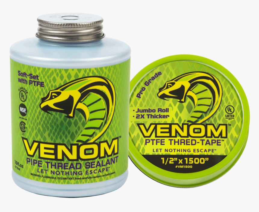 Venom Ptfe Thred Tape And Pipe Thread Sealant, HD Png Download
