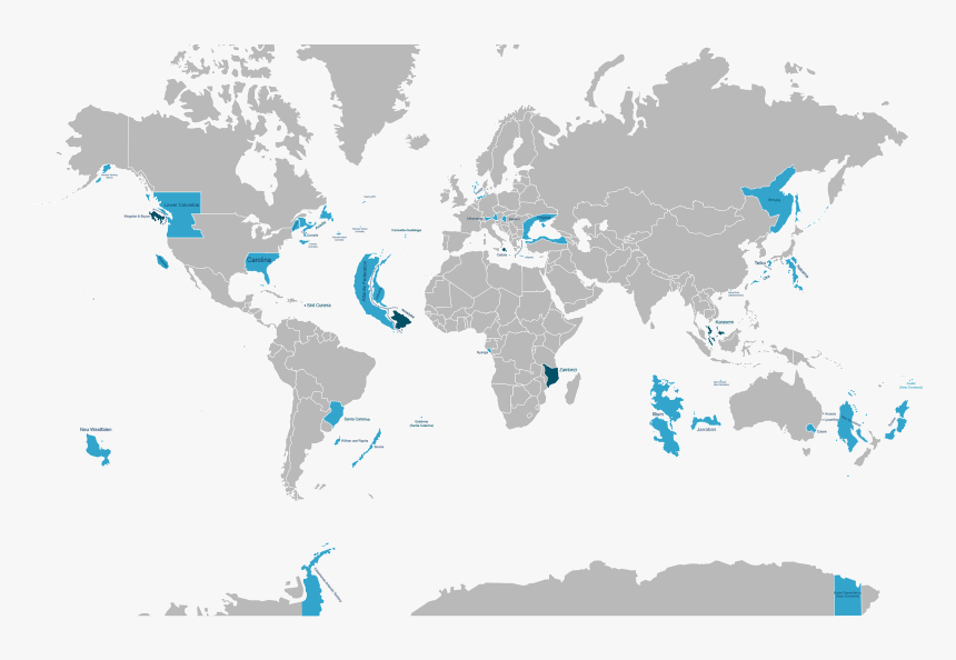 Ain World Map Blank, HD Png Download