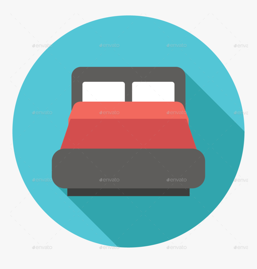 Bed Icon Png, Transparent Png