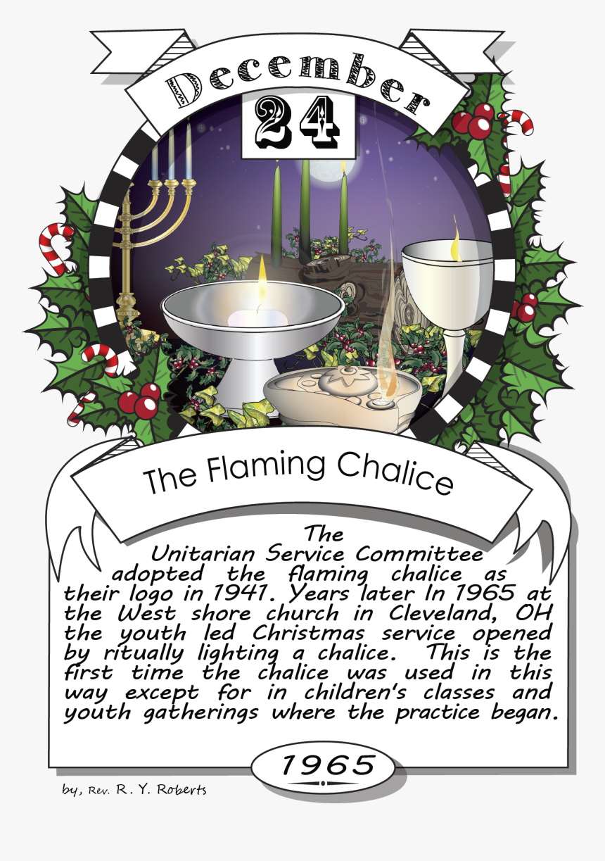 December Twenty-fourth, The Flaming Chalice, HD Png Download