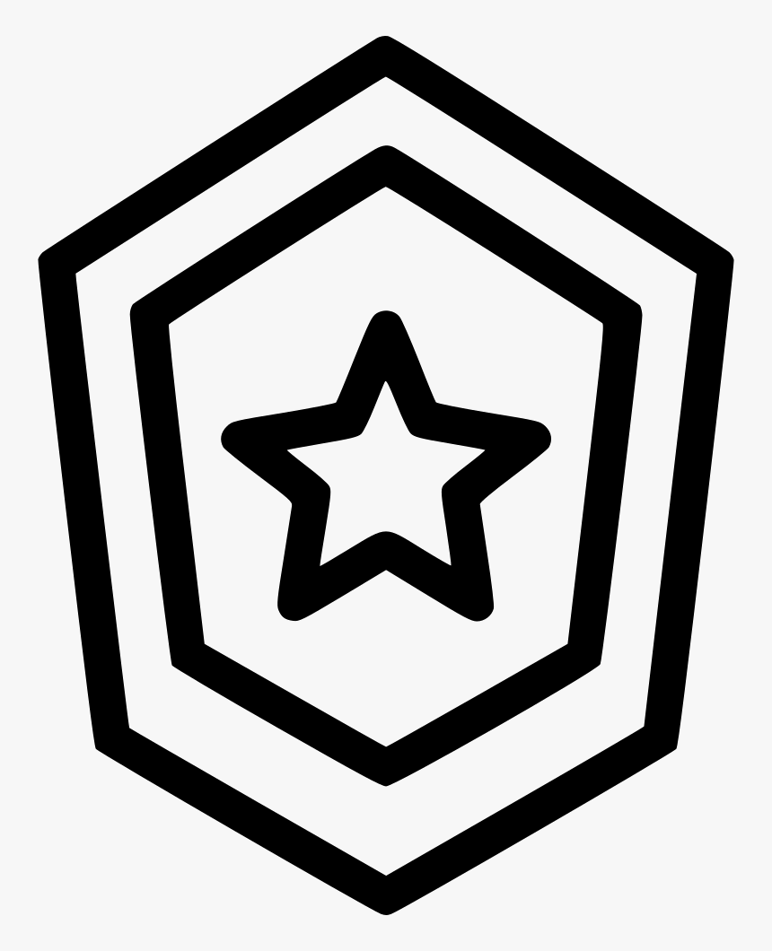 Shield Badge Star Reward Award Honor Achievement Comments, HD Png Download