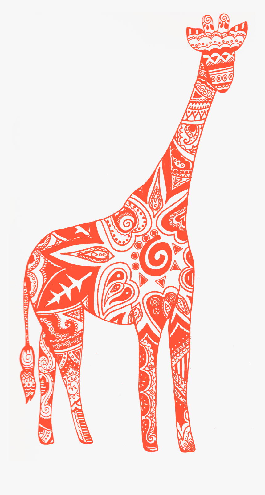 Transparent Giraffe Silhouette Png, Png Download
