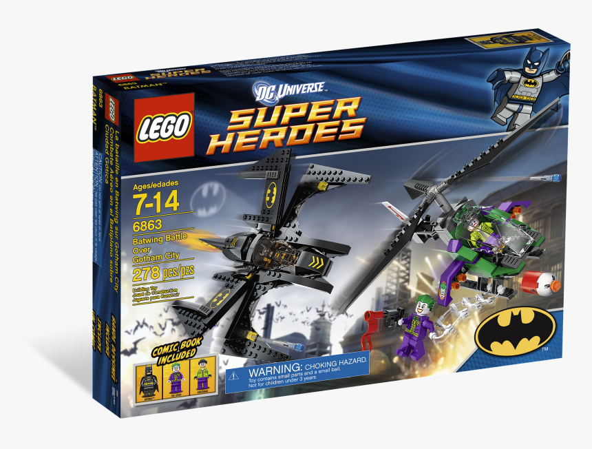 Lego Batman Batwing Battle Over Gotham City, HD Png Download
