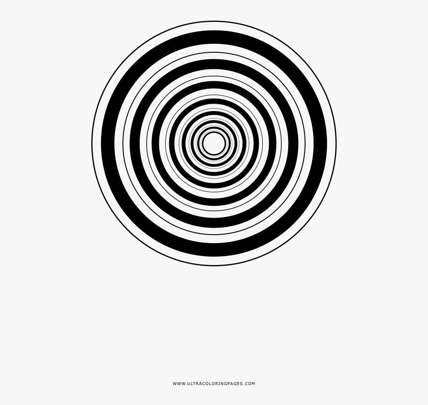 Concentric Circles Sketch Coloring Page