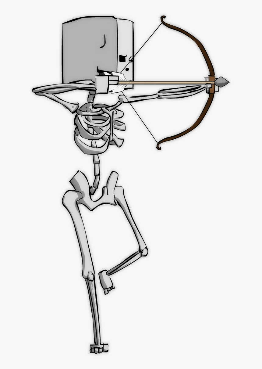 Drawing Sports Skeleton, HD Png Download