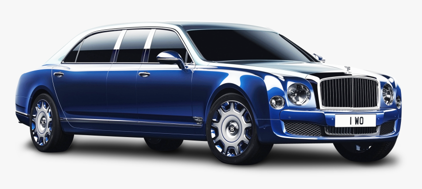 Bentley Mulsanne Grand Limousine Blue Car Png Image, Transparent Png