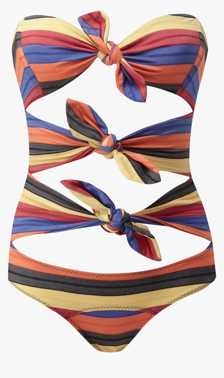 Clip Art Triple Poppy Striped Maillot, HD Png Download