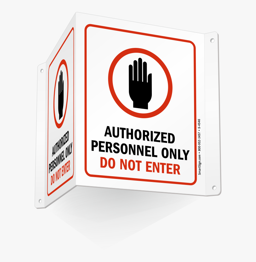 Authorized Personnel Only Do Not Enter Sign, HD Png Download