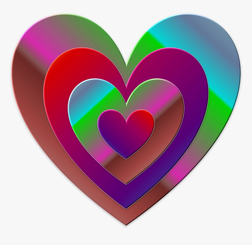 3d Heart Png, Transparent Png