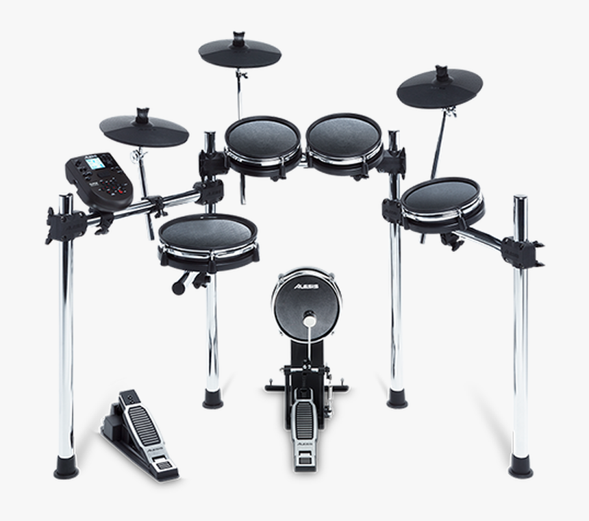 Alesis Surge Mesh Kit 8-piece Drum Kit Front View, HD Png Download