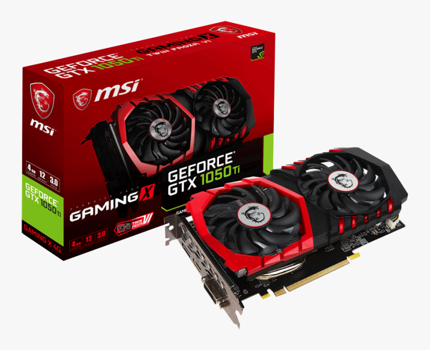 Msi Geforce Gtx 1050 Ti Gaming X 4g, HD Png Download