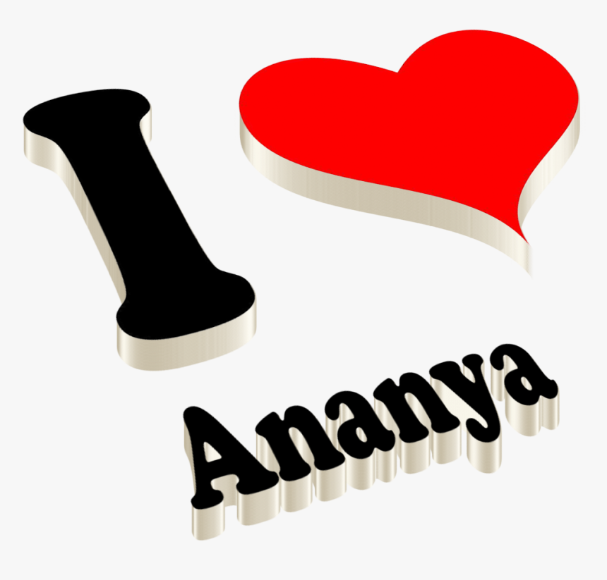 Ananya Heart Name Transparent Png, Png Download