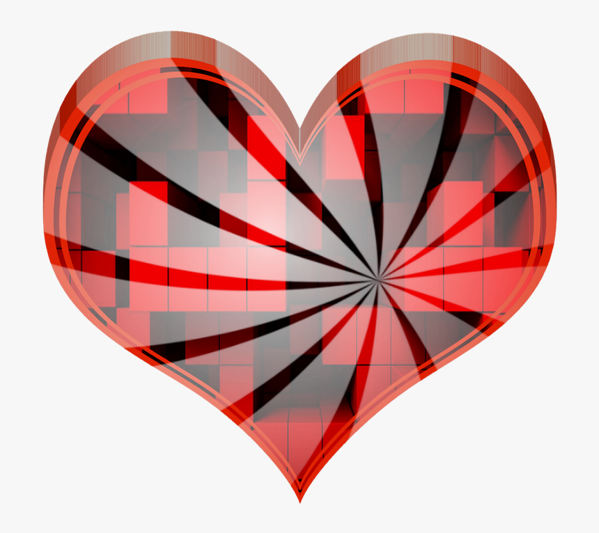 Love, Heart, 3d, Red, HD Png Download