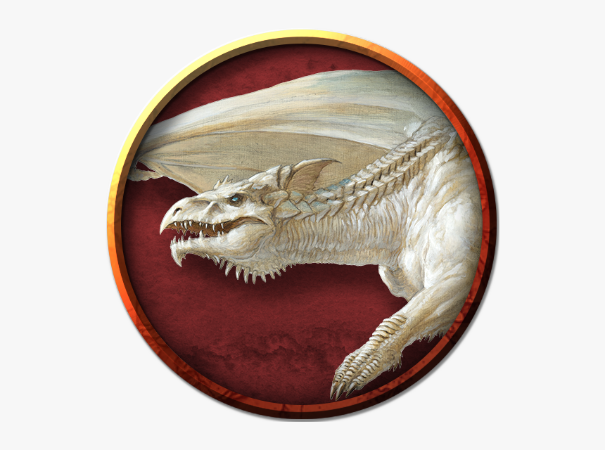 Adult White Dragon, HD Png Download