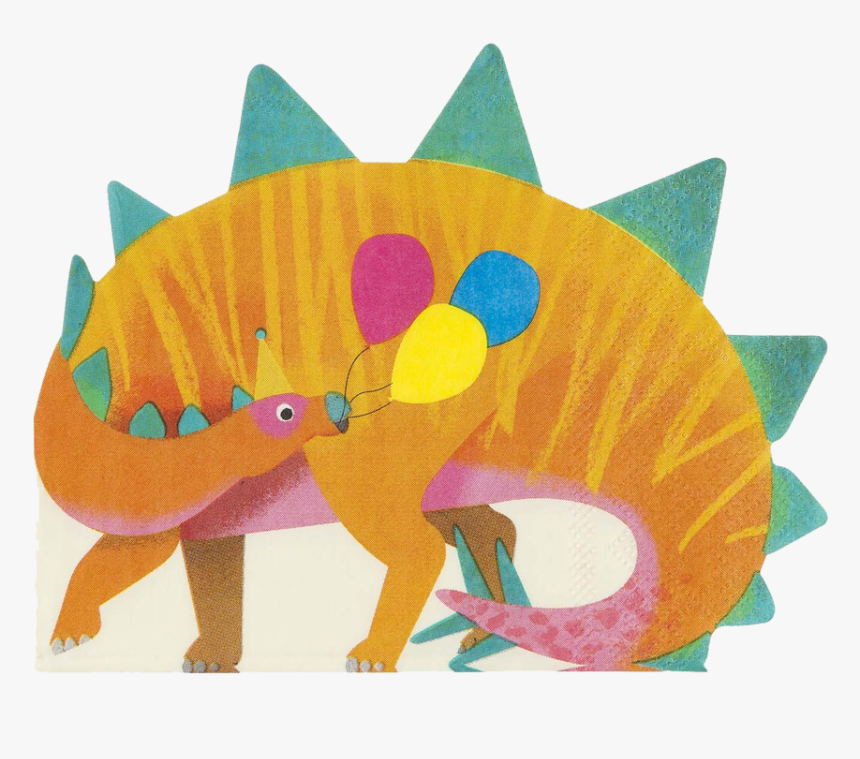 Party Dinosaurs Shaped Napkins, HD Png Download