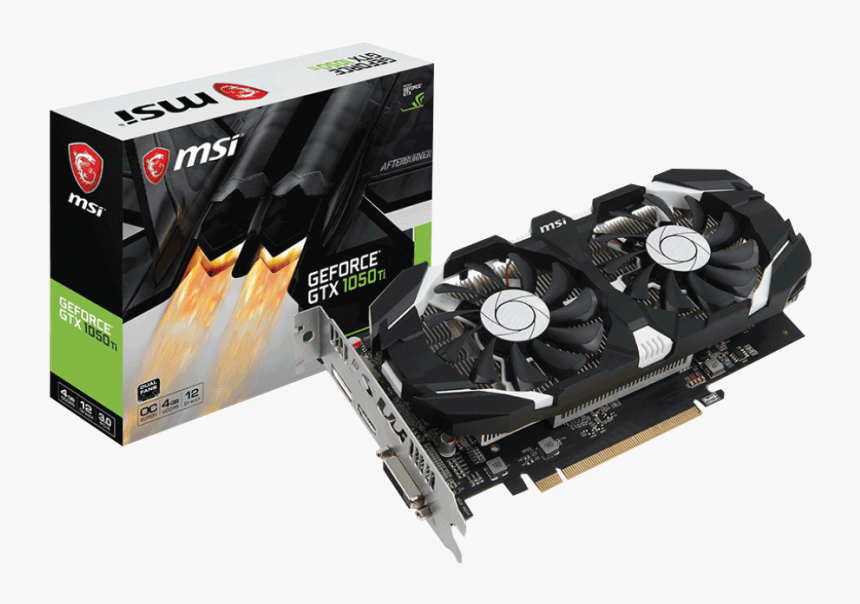 Msi Geforce Gtx 1050 Ti 4gt Oc, HD Png Download