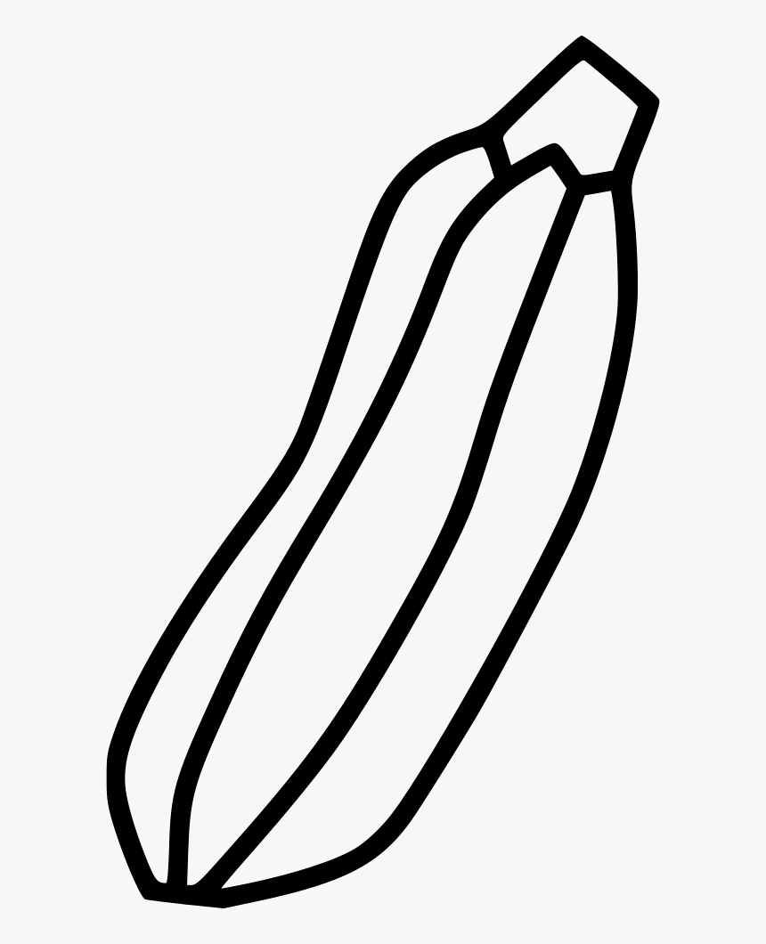 Zucchini Png Black And White, Transparent Png