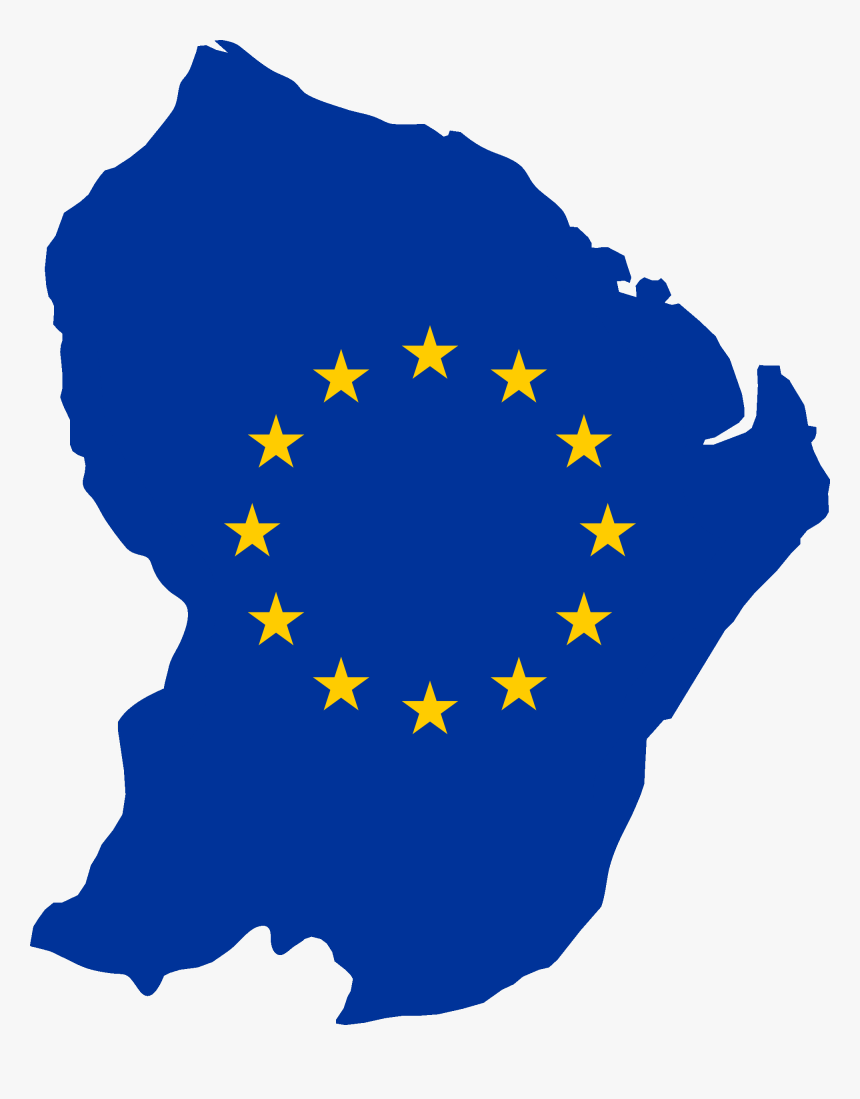 Flag Map Of French Guiana, HD Png Download