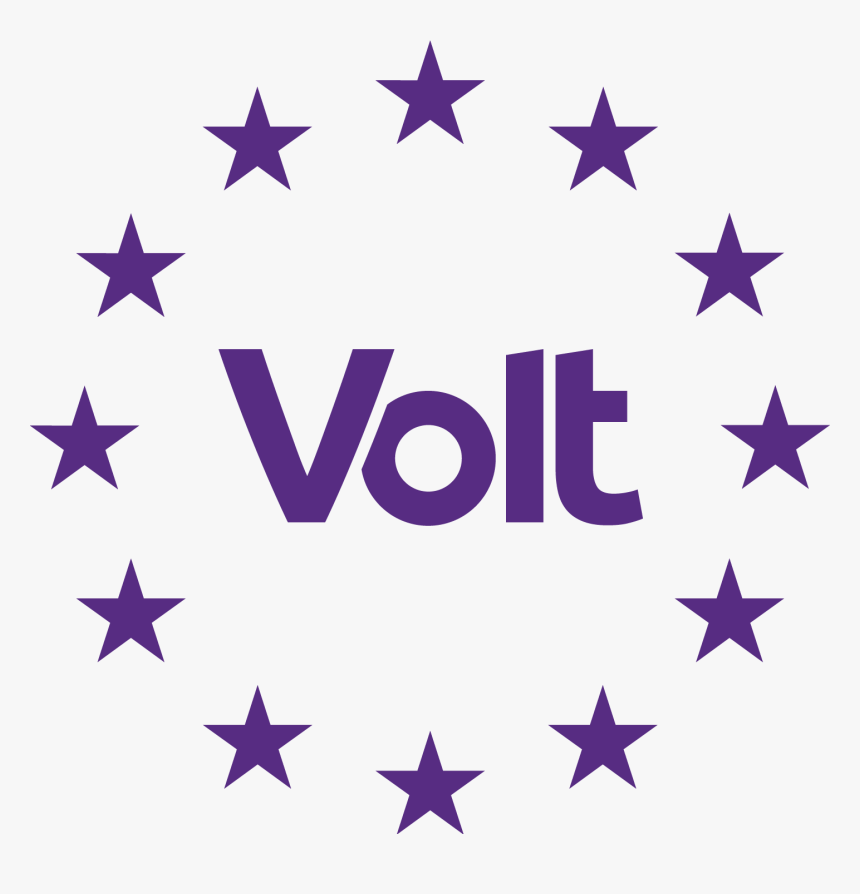 Volt Logo And Stars Purple, HD Png Download
